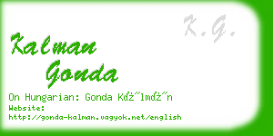 kalman gonda business card